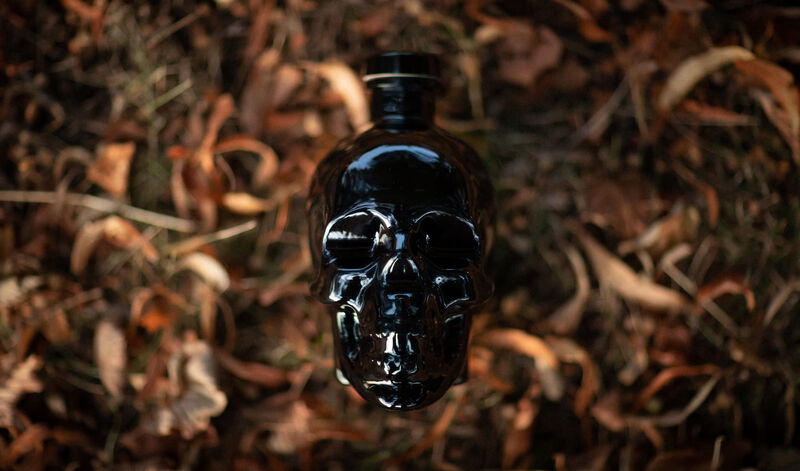 A bottle of Crystal Head Onyx
